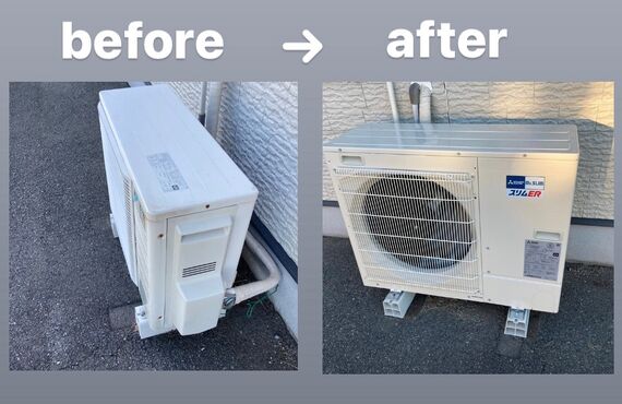 行橋市で業務用エアコンの取替工事を行いました！